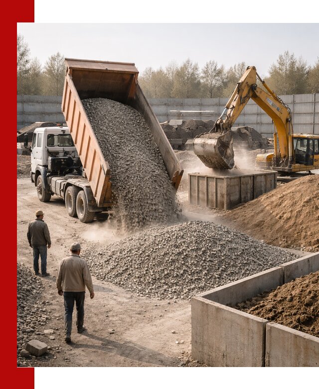 Доставка нерудных материалов с погрузкой и разгрузкой в Тутаеве