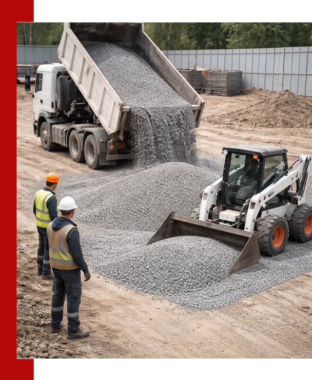 Доставка и продажа гранитного щебня фракции 0-5 в Тутаеве