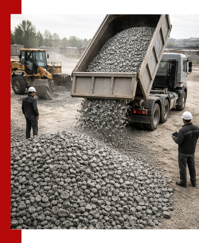 Доставка гранитного щебня фракции 20-40 в Тутаеве