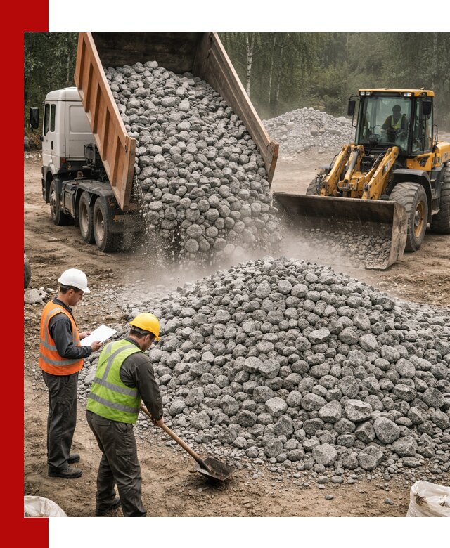 Гранитный щебень фракция 70-150 доставка в Тутаеве