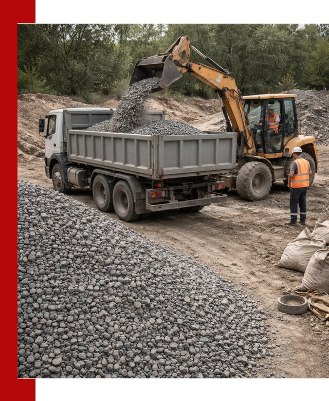 Доставка гравийного щебня в Тутаеве оптом и в розницу