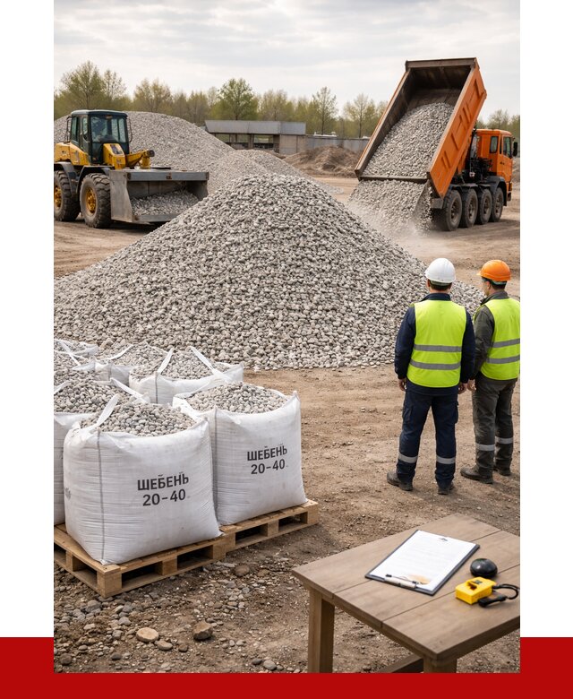 Известняковый щебень 20-40 в Тутаеве от 2202 р. ПРОНЕРУДТтв