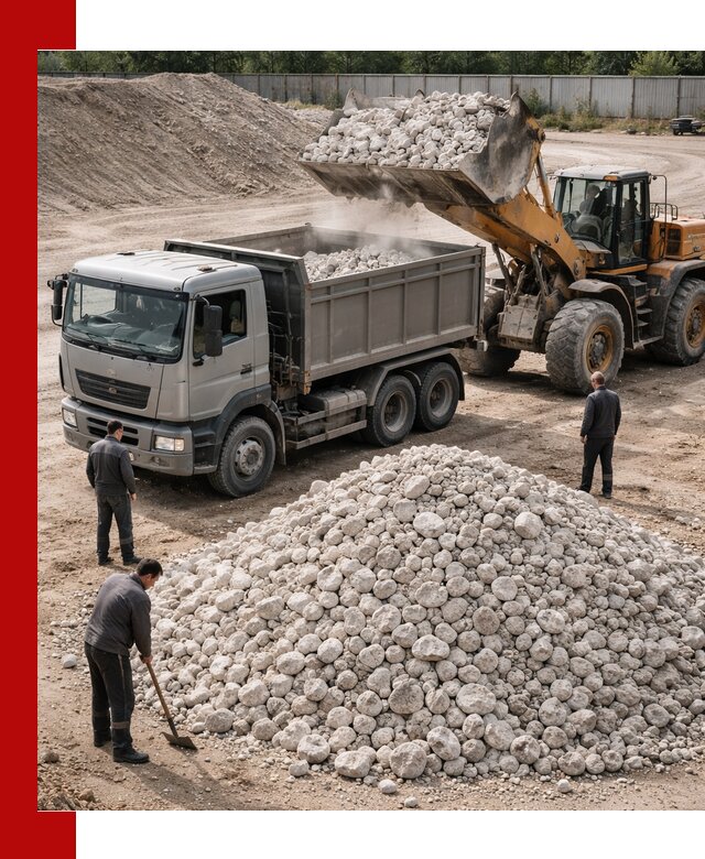 Известняковый щебень фракция 70–150 с доставкой в Тутаеве