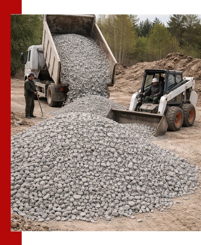 Доставка доломитового щебня в Тутаеве напрямую от карьера