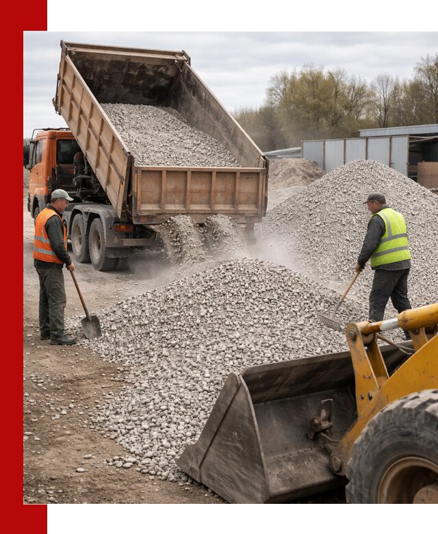 Доломитовый щебень фракции 5-20 с доставкой в Тутаеве