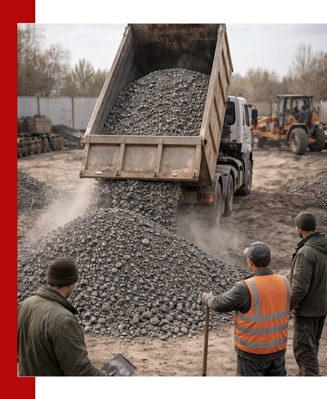 Доставка шлакового щебня в удобные сроки по выгодной цене в Тутаеве