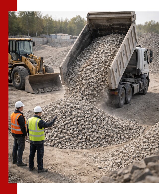 Вторичный щебень фракция 40–70 доставка в Тутаеве