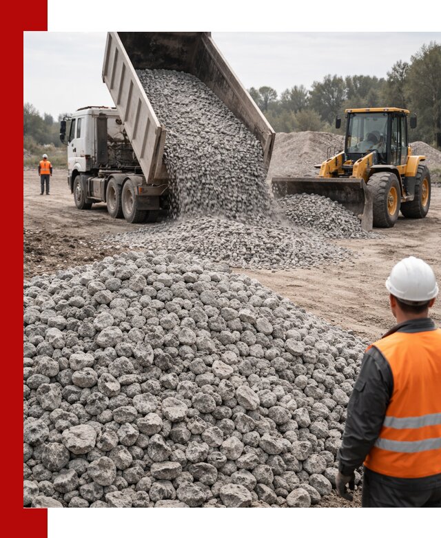 Доставка бетонного щебня фракции 20-40 в Тутаеве