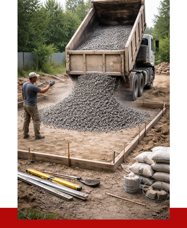 Купить щебень для фундамента в Тутаеве от 4718 р. | ПРОНЕРУДТтв