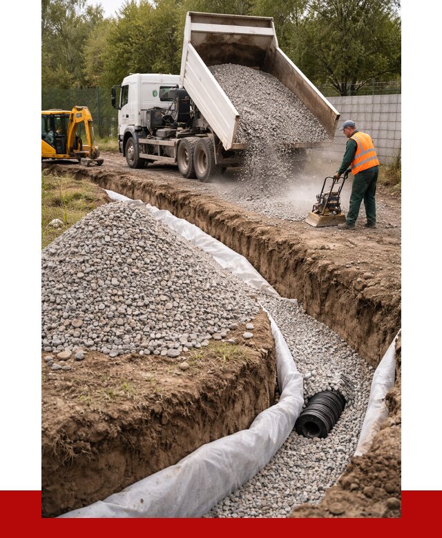 Щебень для дренажа в Тутаеве от 1940 р., ПРОНЕРУДТтв доставка