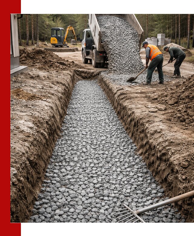 Щебень для дренажа с доставкой в Тутаеве высокого качества