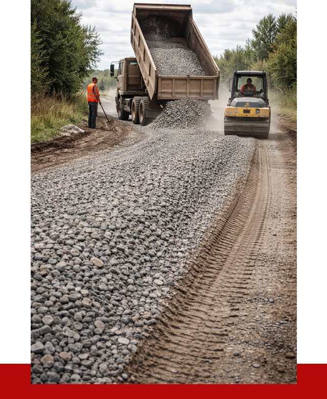 Щебень для отсыпки дороги в Тутаеве от 2831 р. ПРОНЕРУДТтв