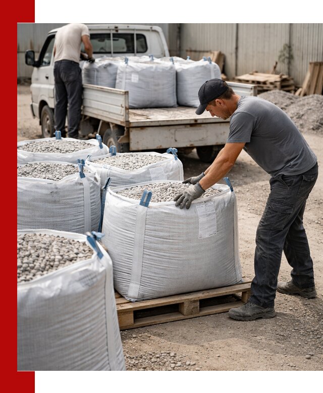 Доставка щебня в мешках по выгодным ценам в Тутаеве