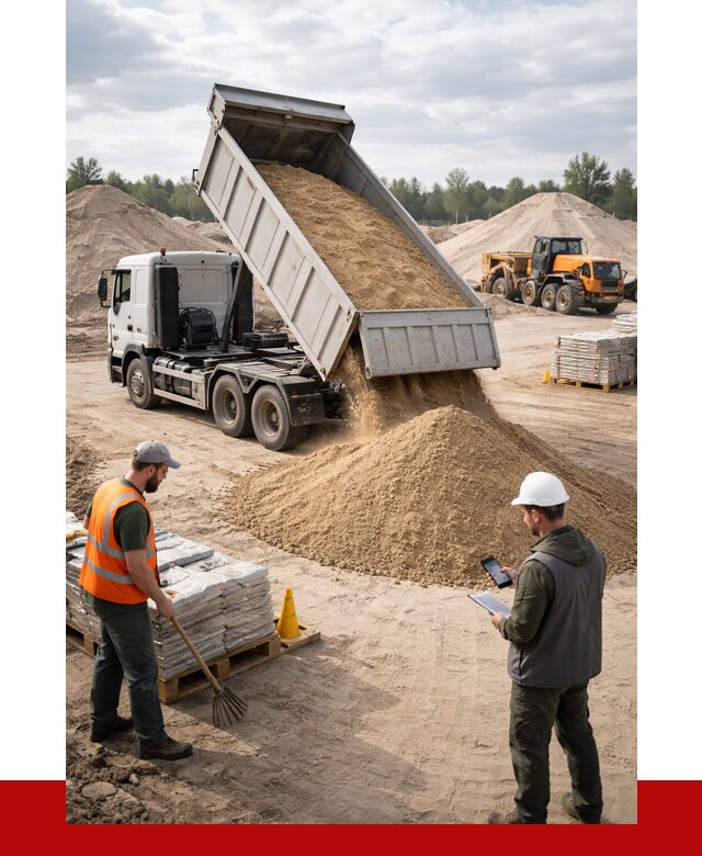 Карьерный песок с доставкой в Тутаеве от 3774 р. ПРОНЕРУДТтв