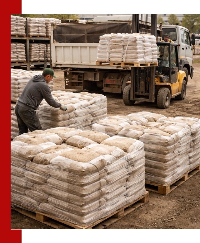 Карьерный песок в мешках с доставкой в Тутаеве