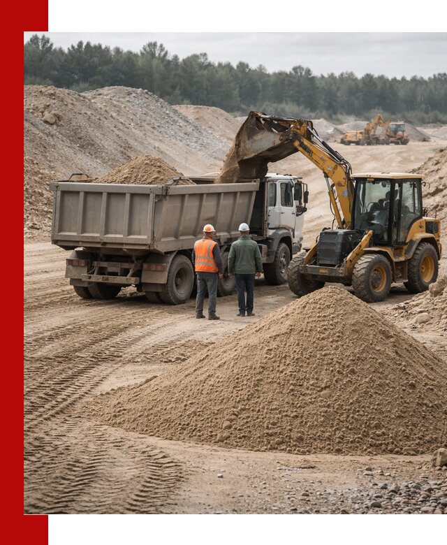 Карьерный среднезернистый песок с доставкой в Тутаеве