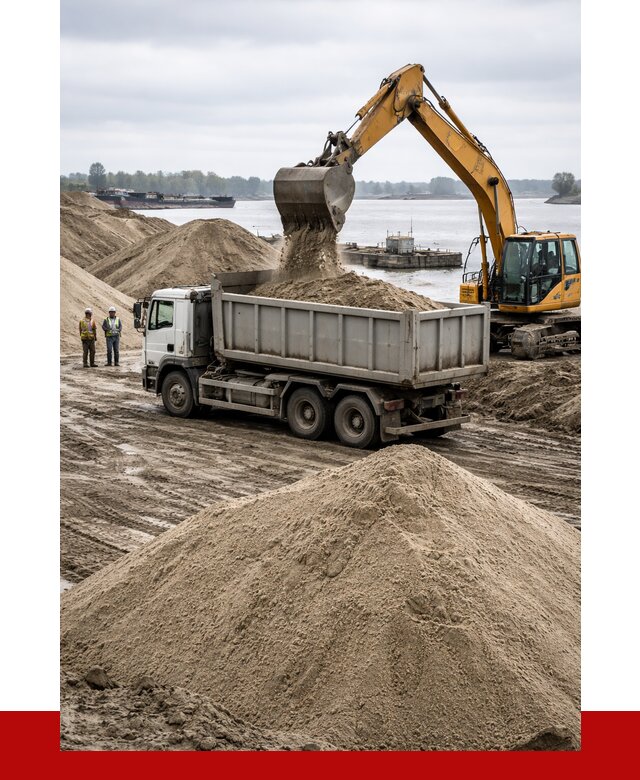 Купить речной песок навалом в Тутаеве от 1887 р., ПРОНЕРУДТтв