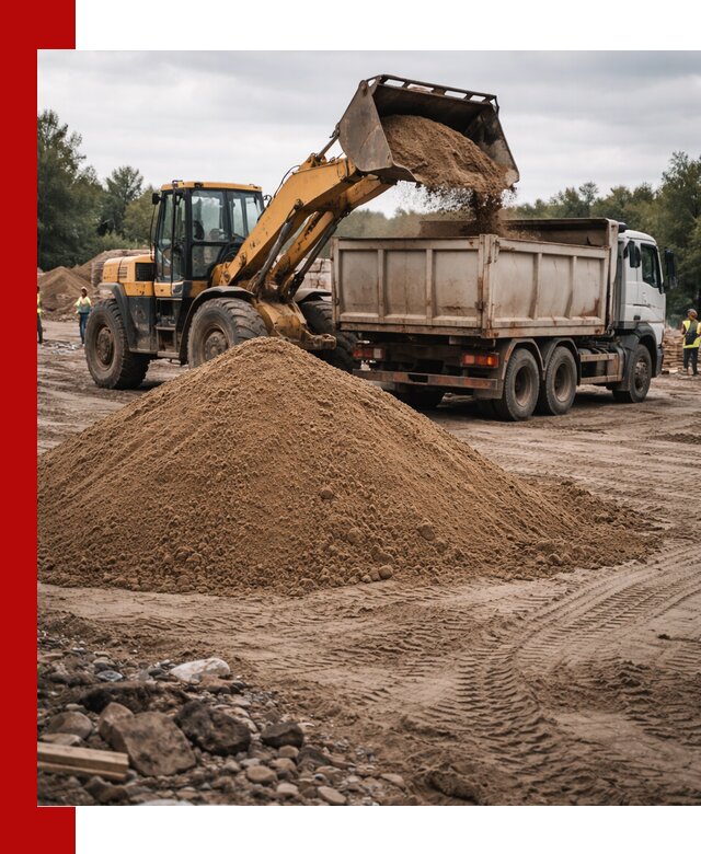 Доставка речного песка навалом в Тутаеве быстро и выгодно