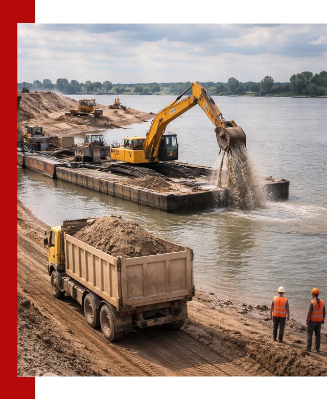 Намывной песок с доставкой в Тутаеве оптом и в розницу