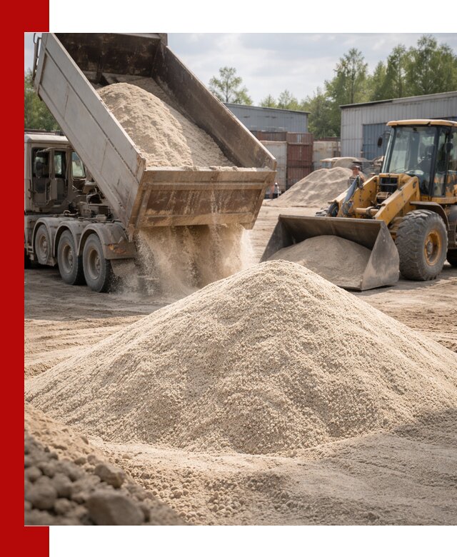 Кварцевый песок с доставкой в Тутаеве для строительных работ