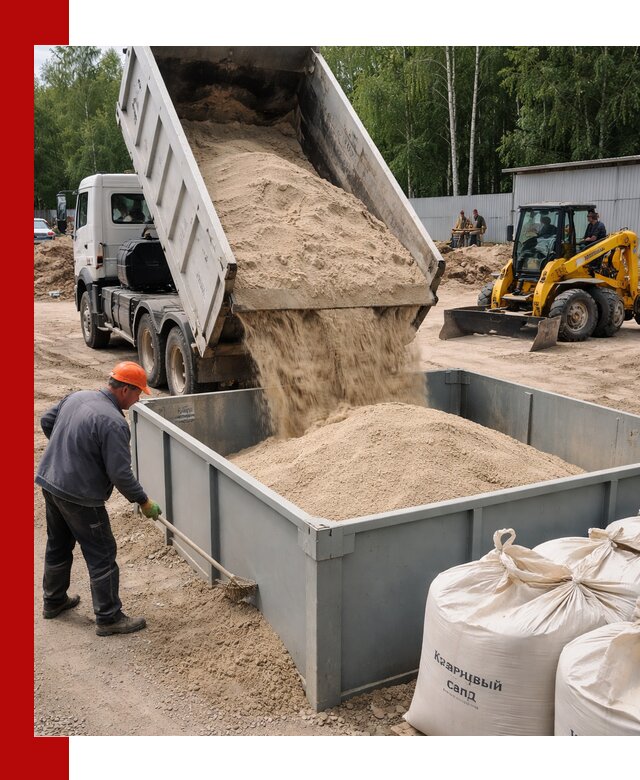 Кварцевый песок для фильтра в Тутаеве — доставка и качество