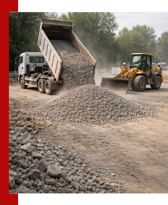 Гравий фракция 5–20 доставка в Тутаеве оптом и в розницу