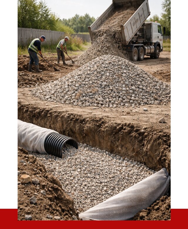 Гравий для дренажа в Тутаеве от 2306 р., доставка ПРОНЕРУДТтв