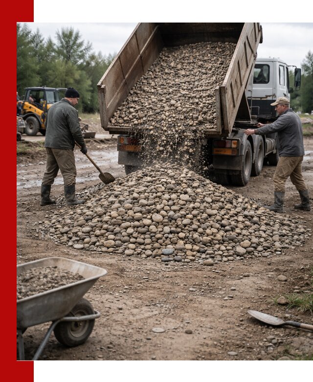 Доставка гальки речной оптом и в розницу в Тутаеве