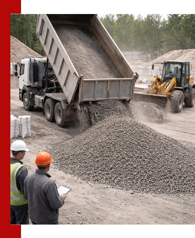 Доставка и продажа гранитного отсева 0-10 в Тутаеве