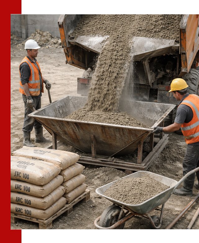 Доставка цементно-песчаной смеси М100 в Тутаеве