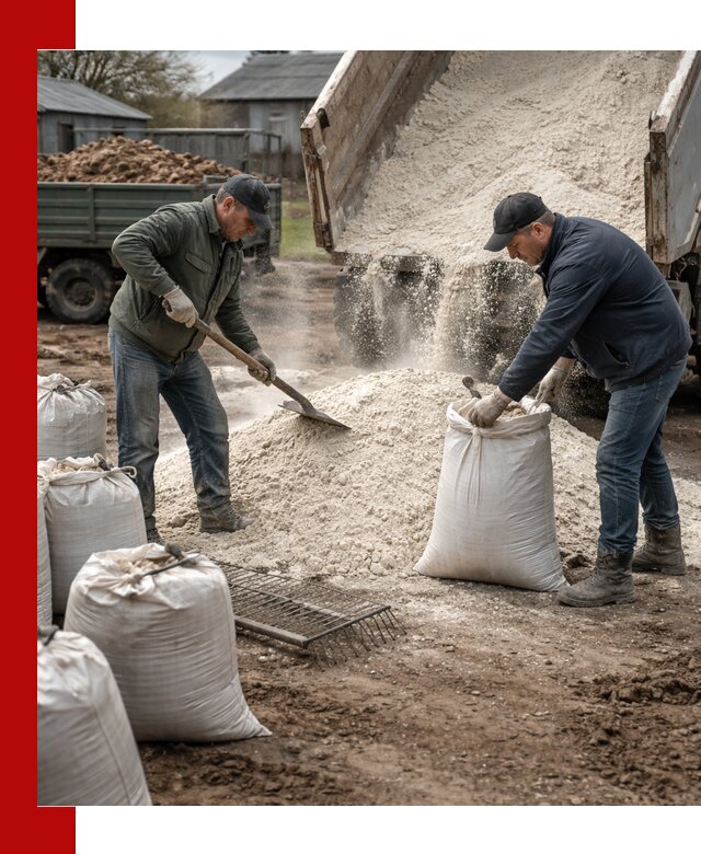 Доставка извести пушонки в Тутаеве оптом и мелким оптом