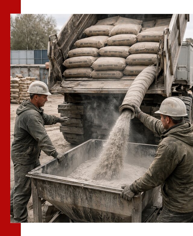 Доставка цемента М400 в Тутаеве оптом и в розницу