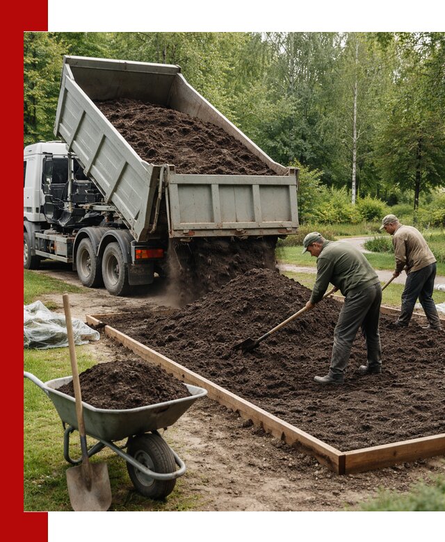 Доставка грунта для озеленения и благоустройства в Тутаеве