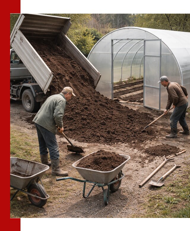 Грунт для теплицы с доставкой в Тутаеве — плодородный субстрат под растения