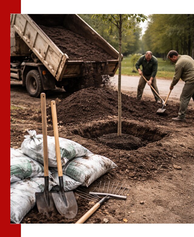 Грунт для посадки деревьев в Тутаеве — доставка и подготовка почвы