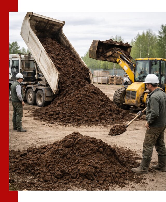 Доставка торфа оптом и в мешках в Тутаеве