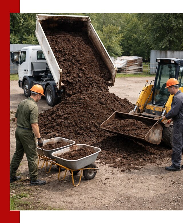 Доставка торфо-земляной смеси в Тутаеве для огорода и ландшафта