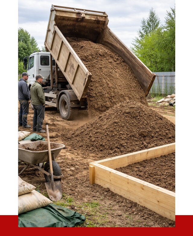 Торфо песчаная смесь в Тутаеве с доставкой от 1940 р. | ПРОНЕРУДТтв