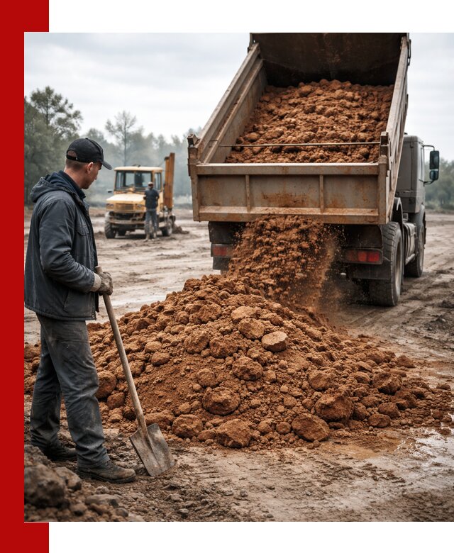 Глина для засыпки в Тутаеве с доставкой самосвалами