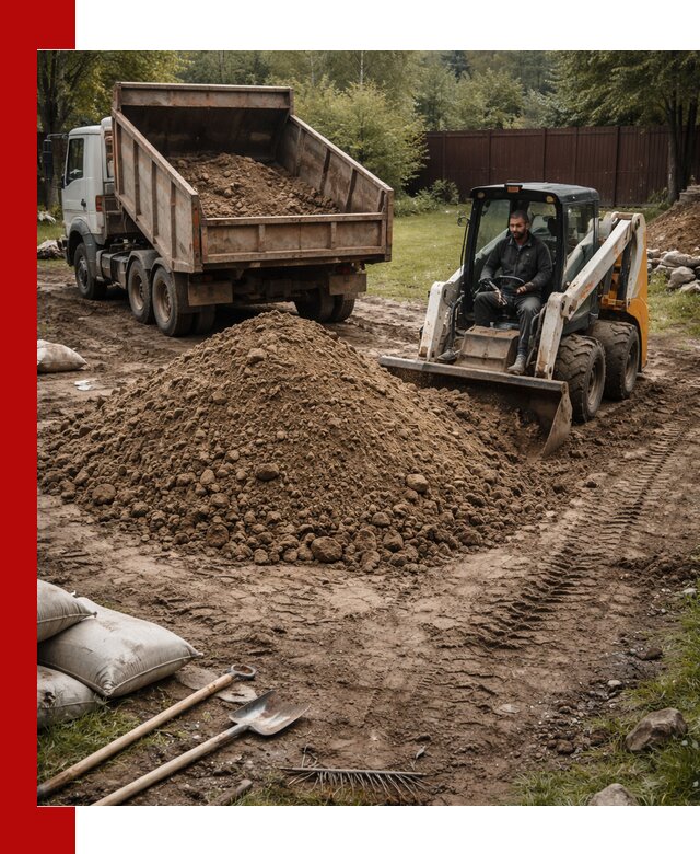 Суглинок для планировки участков в Тутаеве с доставкой и выгрузкой