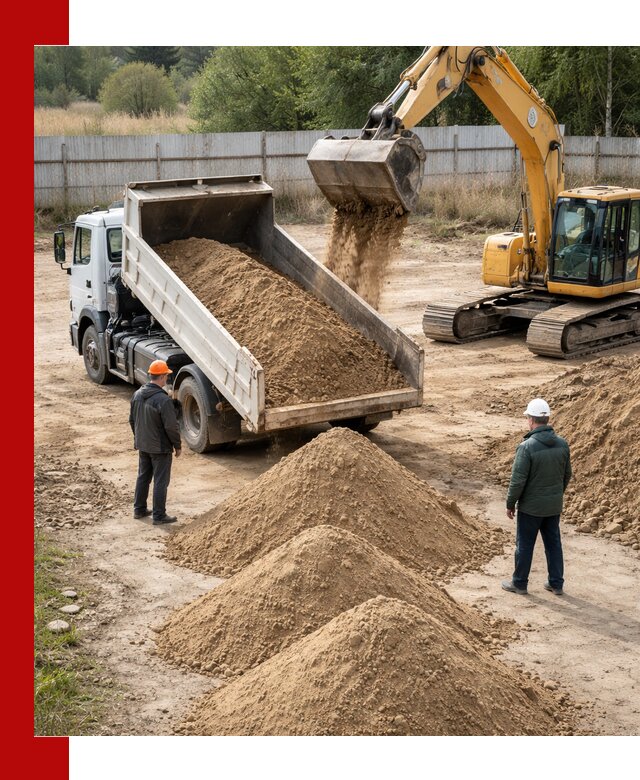 Доставка супеси вагонными и автопартиями в Тутаеве