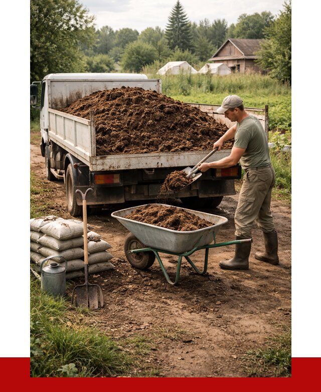 Купить коровий навоз с доставкой в Тутаеве от 1887 р. | ПРОНЕРУДТтв