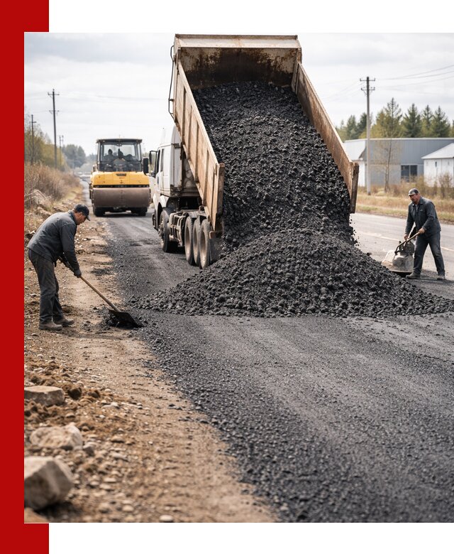 Асфальтовая крошка для дорог в Тутаеве — поставка и доставка