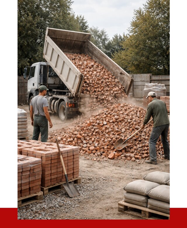 Бой кирпича в Тутаеве с доставкой от 4403 руб/куб | ПРОНЕРУДТтв