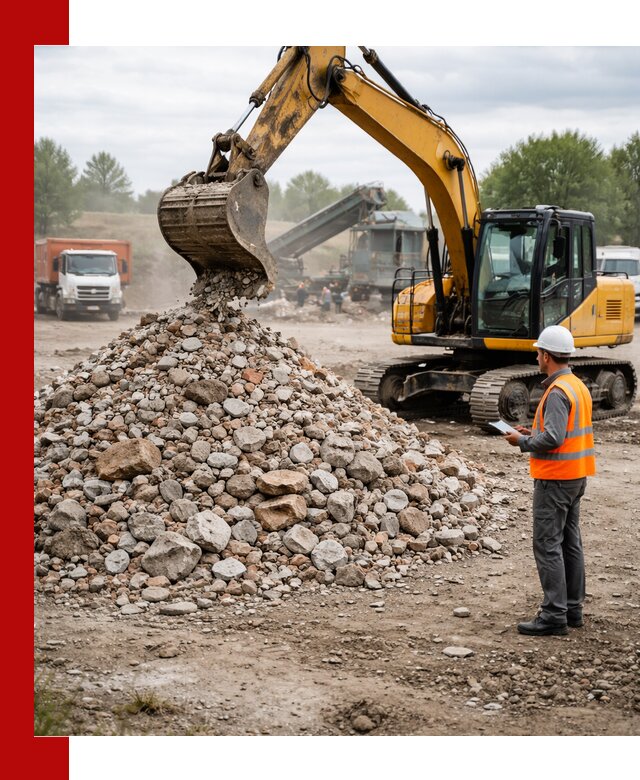 Доставка и вывоз строительного боя в Тутаеве
