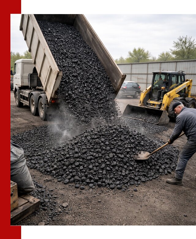 Доставка угля орех в Тутаеве оптом и в розницу