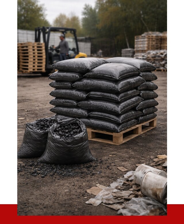 Купить уголь в мешках с доставкой в Тутаеве от 7863 р. | ПРОНЕРУДТтв