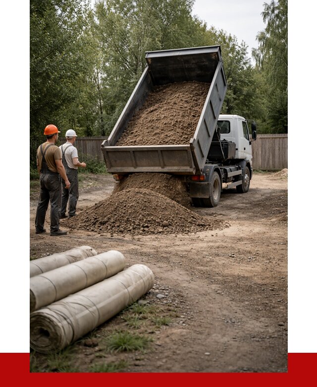 Доставка сыпучих материалов самосвалом в Тутаев от 4403 р. | ПРОНЕРУДТтв