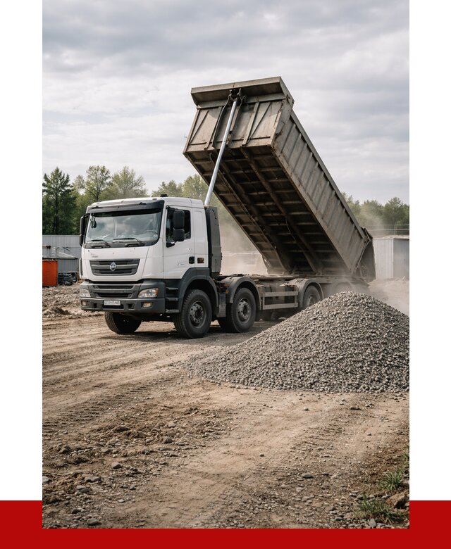 Доставка самосвалом 40 кубов в Тутаеве от 9436 р. | ПРОНЕРУДТтв