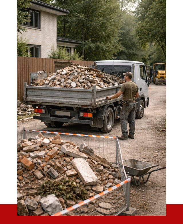 Вывоз строительного мусора с погрузкой в Тутаеве от 7863 р | ПРОНЕРУДТтв